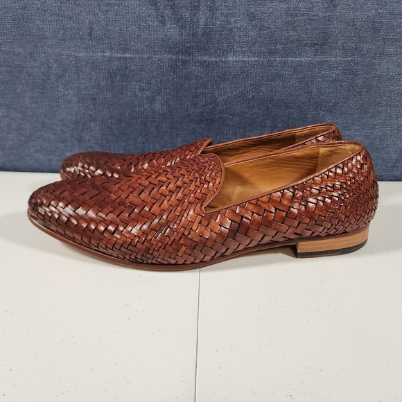 Taft Men Monaco Brown Loafer Size 44 Dress Shoes - Picture 4 of 11
